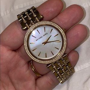 Gold Michael Kors Watch with Opal Face